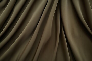 Poster - Textured fabric in military green showcasing intricate folds and camouflage patterns for design applications
