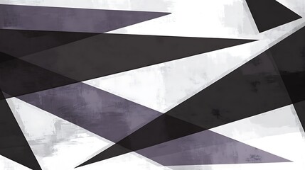 Poster - Overlapping Geometric Shapes in Shades of Gray Creating Dynamic Abstract Visual Composition