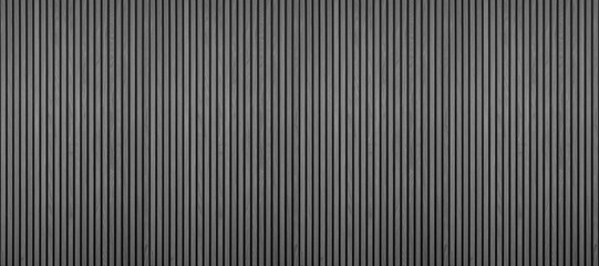 Poster - Wood background banner panorama long - Gray gray wooden acoustic panels wall texture , seamless pattern, vertical