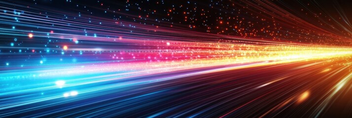 Poster - Dynamic abstract digital technology background showcasing innovation and energy flow