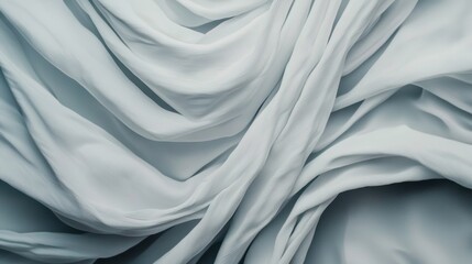Poster - Business abstract theme with a minimalist white background and soft flowing textures.