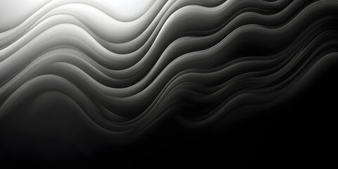 Wall Mural - abstract white and black wavy background. illustration with shadows and halftones. soft lighting. te