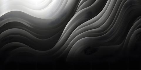 Wall Mural - abstract white and black wavy background. illustration with shadows and halftones. soft lighting. te