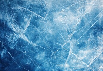 Poster - Detailed Abstract Texture of Ice Surface with Intricate Cracks and Patterns for Background or Design Purposes