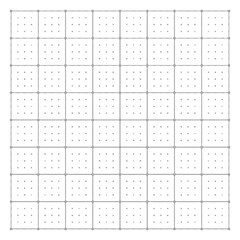 Poster - Grid and Dots: A precise geometric grid pattern overlaid with subtle dot, creating a modern and abstract design element, ideal for backgrounds or visual textures.