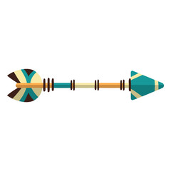 Poster - Decorative Arrow Illustration: A vibrantly designed arrow, a symbol of direction and focus, featuring an artistic blend of geometric patterns.