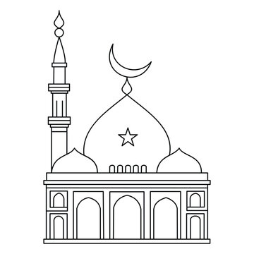 Timeless Tranquility: The Essence of Islamic Art in Line Drawing