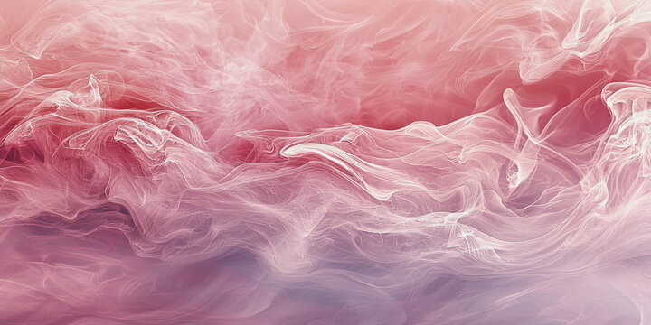 Abstract pink background. Mystical swirls of smoke