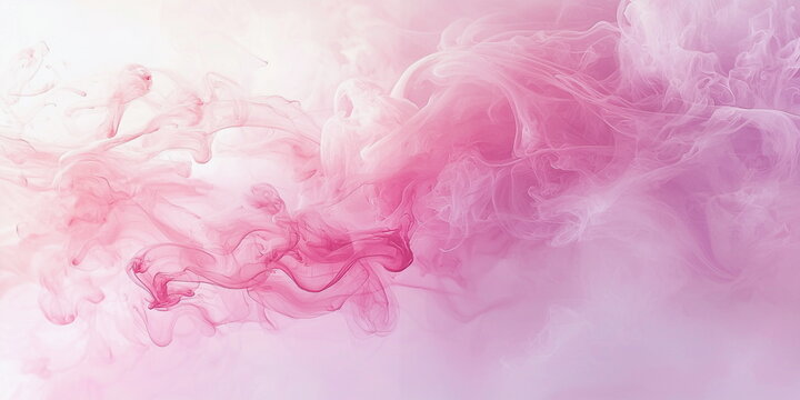 Abstract pink background. Dissolution of paint in water