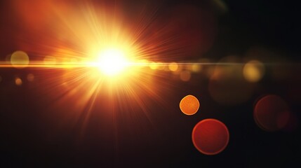 Poster - A dark wallpaper with a lens flare theme.