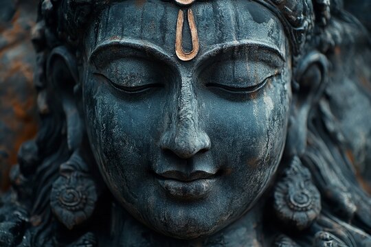 Shiv ling and Mahadev background picture. Generative Ai
