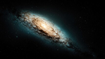 Wall Mural - spiral galaxy in space, cosmic dust, celestial background, astronomy