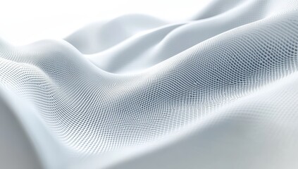Poster - Soft Elegant Fabric Waves Creating an Abstract Texture Background for Design Purposes and Visual Art Presentations in a Light Color Palette