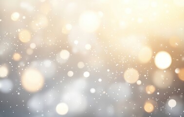 Poster - Soft Glowing Snowfall Background with Bokeh Effect for Captivating Winter Themed Artwork and Holiday Crafts