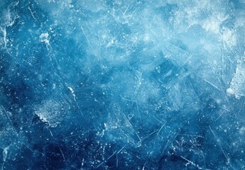 Poster - Textured Blue Ice Background with Abstract Patterns and Frost Effects Suitable for Various Artistic and Professional Uses in Print and Digital Media