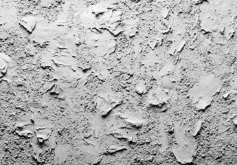 Poster - Textured Grey Wall Surface with Flaking Plaster and Rough Finish for Background or Design Projects Featuring Unique Visual Elements