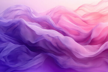 Poster - Soft, flowing purple and pink fabric with a dreamy, ethereal quality.