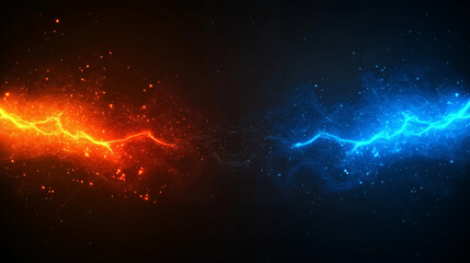 Fototapete - A beauty futuristic abstract background in a high-tech style. Shining lines and patterns resembling neural networks, connections, and digital circuits.