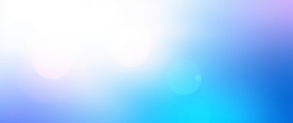 Aufkleber - Light blue and white background creates soft pastel gradient with lens flare effect