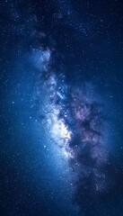 Wall Mural - the beautiful dark sky showcasing the vast starry cosmos above
