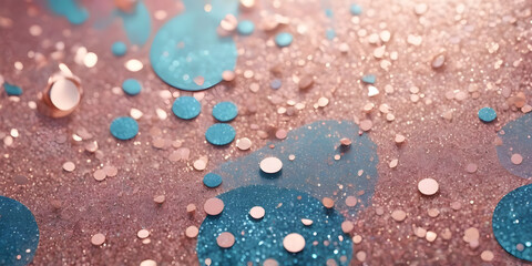 Poster - abstract liquid art: an abstract composition featuring shimmering liquid forms in various shades of 