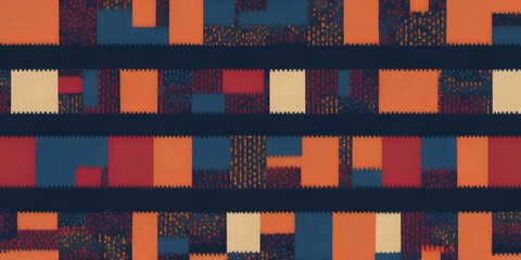 Poster - geometric mosaic: a captivating and colorful mosaic abstract pattern. it will evoke emotion of moder