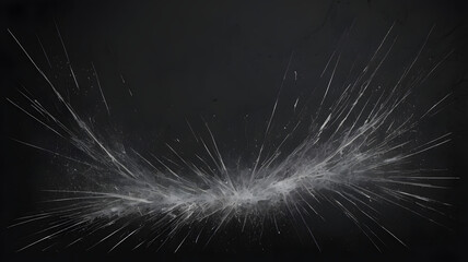 Poster - abstract burst on black: dynamic display of a concentrated flurry of energy that radiates from a cen