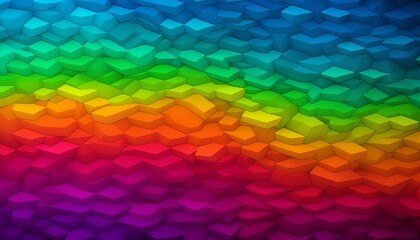 Fototapete - Colorful abstract stone texture background rainbow geometric pattern.