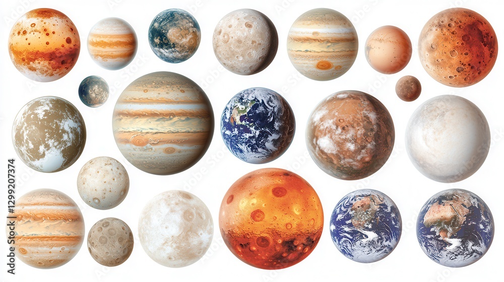 Planetary System Visual Representation Stock Illustration | Adobe Stock