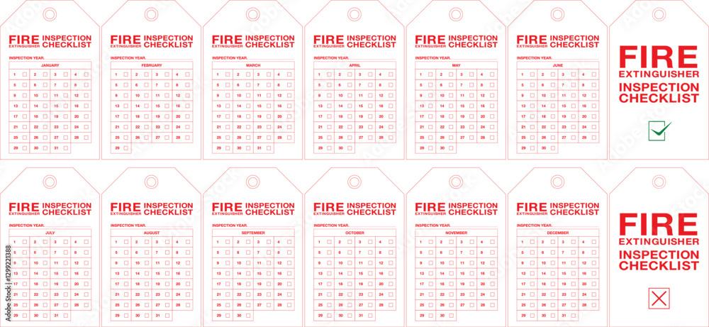 fire safety inspection monthly check list template for using