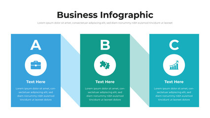 Wall Mural - business infographic presentation layout fully editable.