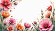 © Svetlana - Vibrant flower mockup with ample copy space