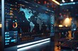 © kaleidoscope - Multilingual translation app shown on a large screen, boosting accessibility in a sleek, modern setting