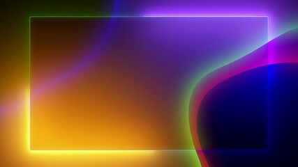 Wall Mural - abstract neon glow color 4k moving seamless art loop background abstract motion screen background an