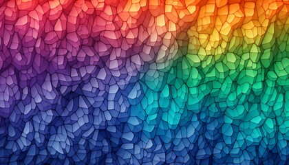 Fototapete - Colorful abstract mosaic background organic geometric texture.