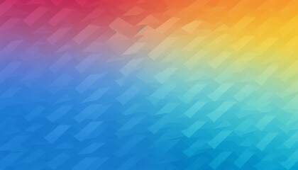 Fototapete - Abstract low-poly background warm to cool color gradient.