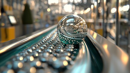 Poster - in a modern factory setting, collaborative robots play a key role in optimizing production and workf