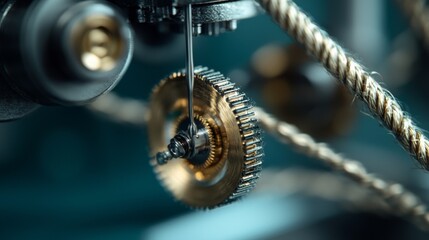 Poster - In a modern factory, collaborative robots are utilized within an AI-powered workflow