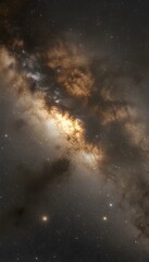 Wall Mural - the dense and beautiful expanse of the shimmering night sky is visible