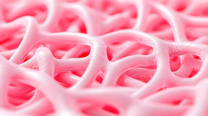 Poster - Abstract close-up of smooth pink organic tissue structure