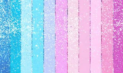 Poster - Colorful Glitter Strips in Blue Pink and Purple Background Design