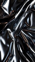 Poster - A closeup image of a shimmering and reflective metallic fabric