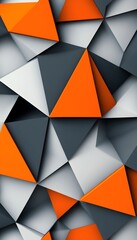 Poster - Abstract geometric pattern composed of triangles and various colors