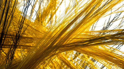 Poster - Corn Silk Strands Intertwine, Creating a Golden Tapestry That Beautifully Captures Light
