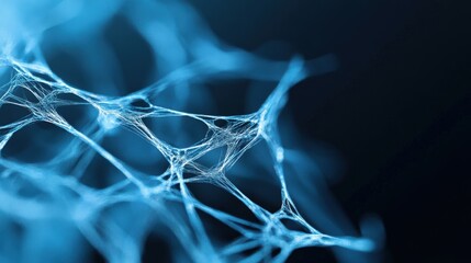 Abstract blue network structure