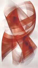 Poster - Abstract intertwined ribbon design, dynamic flow and movement concept