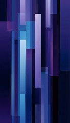 Poster - An abstract composition of overlapping vertical rectangular shapes