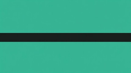 Poster - Simple Minimalist Illustration of a Dark Stripe on a Teal Background for Modern Aesthetics Projects