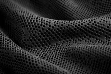 Gray Perforated Fabric Texture