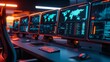 © Phichaphat - Cyber Security Command Center: Data Analysis, Global Network Monitoring, and Technology